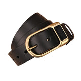 Fashion Black Genuine Leather Belt 時尚黑色牛皮皮帶 KCBELT1102