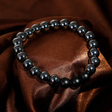 Gray Ironstone + Frosted Black Agate Bracelet 灰鐵石+磨砂黑瑪瑙 KJBR16126