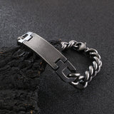 Korean Style Titanium Steel Bracelet (Circumference 21cm) 韓版鈦鋼手鍊 (鍊長 21cm) KJBR16156