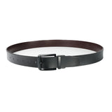 Black Men's Dress Casual Every Day Leather Belt (Double-sided usable) 黑色男士正裝休閒日常皮帶 (雙面可使用) KCBELT1166