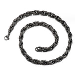 Korean Style Boiled Black Stainless Steel Necklace (Circumference 60cm) 韓風煮黑色不銹鋼項鍊 (鍊長 60cm) KJPE17064