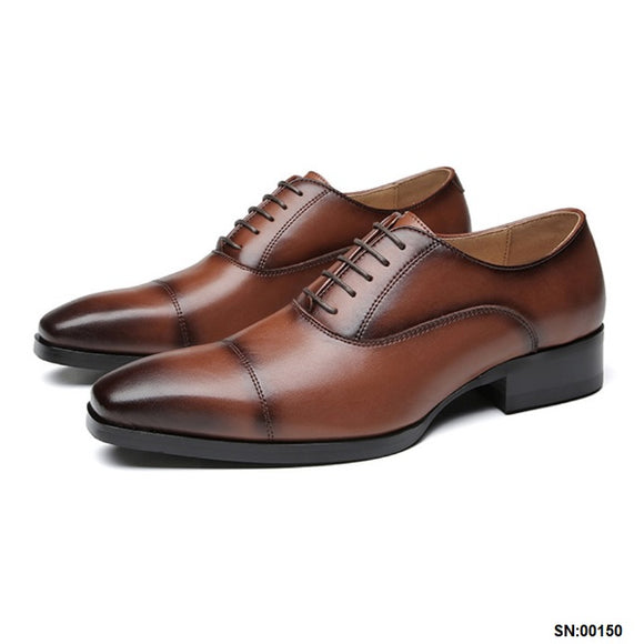 希爾森真皮三接頭商務鞋 / Hillson Leather Cap Toe Business Shoes KN25007