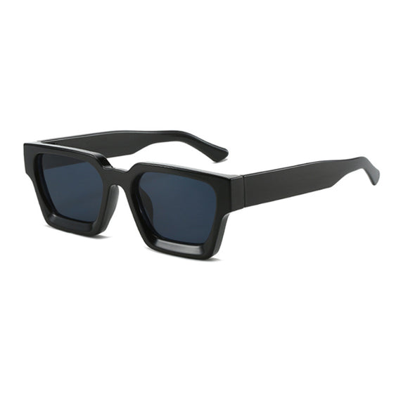 Square Black Frame Black Lens Polarized Sunglasses UV 400 Protection 方形黑框黑色鏡片偏光太陽眼鏡 抗 UV KCSG2229