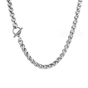 Rock Hip Hop Stainless Steel Men's Necklace (Circumference 50cm) 搖滾嘻哈不銹鋼男項鍊 (鍊長 50cm) KJPE17066