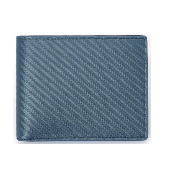 Blue Genuine Leather RFID Wallet 藍色真皮 RFID 錢包 CH19037