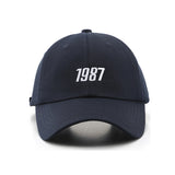 Number 1987 Embroidery Blue Baseball Cap 數字1987刺繡藍色棒球帽 KCHT2373