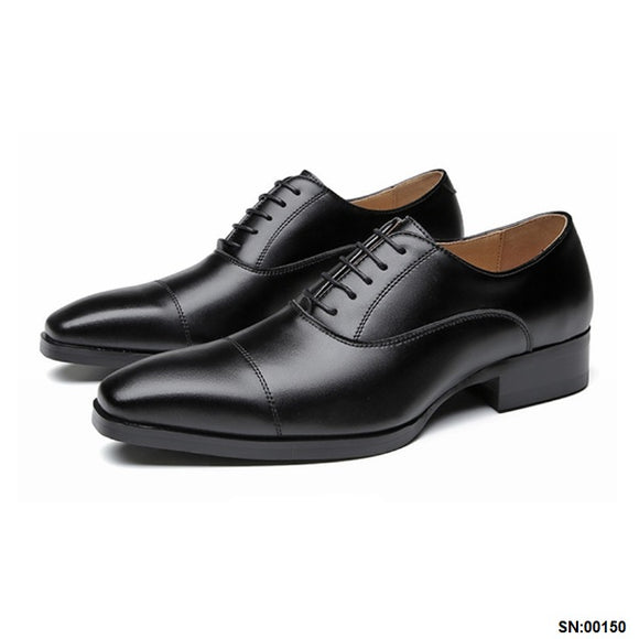 維森特真皮三接頭商務鞋 / Vicente Leather Cap Toe Business Shoes KN25006