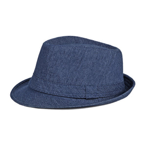 Dark Blue Denim Jazz Hat 深藍色牛仔布爵士帽 KCHT2328