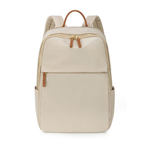 Laptop Apricot Backpack for Women, 15 Inch Computer Business Stylish Apricot Backpacks 女士筆記本電腦杏色背包，15 英寸電腦商務時尚杏色背包 KCBAG2254