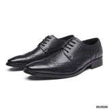 巴斯蒂安真皮雕花皮鞋 / Bastian Leather Brogues Shoes KN25004