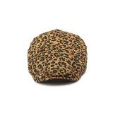 Brown Leopard Print Beret Hat 棕色豹紋貝雷帽 KCHT2448