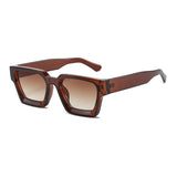 Square Brown Frame Brown Lens Polarized Sunglasses UV 400 Protection 方形棕色框棕色鏡片偏光太陽眼鏡 抗 UV KCSG2232