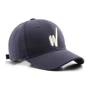 Letter W Blue Adjustable Baseball Cap W字母藍色可調節棒球帽 KCHT2362