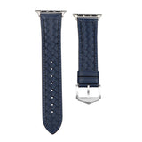 Blue Leather Woven Apple Watch Band 藍色真皮編織 Apple 錶帶 KCWATCH1207
