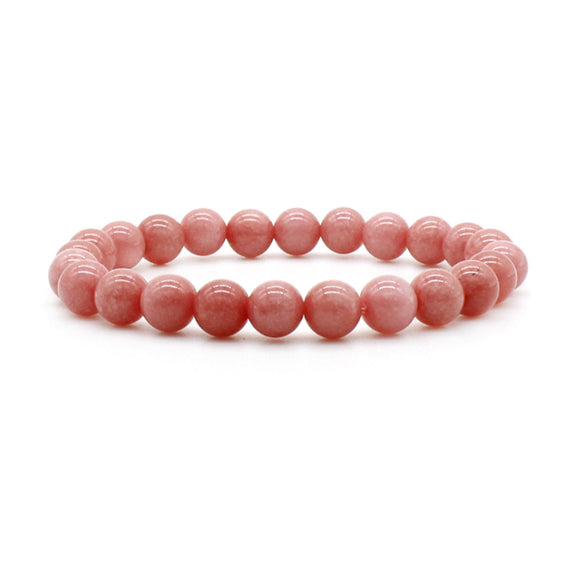 Natural Pink Stone Bracelet (Circumference 19cm) 天然粉紅石手鍊 (鍊長 19cm) KJBR16236