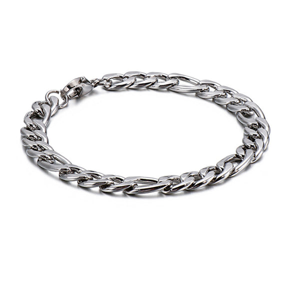 Stainless Steel 7mm Bracelet (Circumference 20.5cm) 不銹鋼7毫米手鍊 (鍊長 20.5cm) KJBR16249