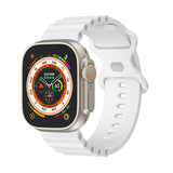 White Silicone Apple Watch Band 白色矽膠 Apple 錶帶 KCWATCH1255