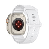 White Silicone Apple Watch Band 白色矽膠 Apple 錶帶 KCWATCH1255