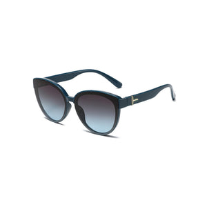 Blue Square Frame Blue Lens Polarized Sunglasses UV 400 Protection 藍色方形框藍色鏡片偏光太陽眼鏡 KCSG2256