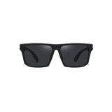 Black Round Frame Grey Lens Polarized Sunglasses UV 400 Protection 黑色圓框黑色鏡片偏光太陽眼鏡 KCSG2258