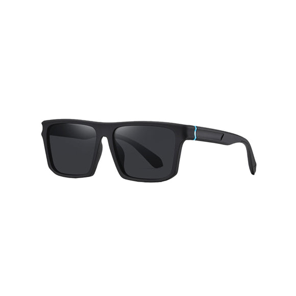 Black Round Frame Grey Lens Polarized Sunglasses UV 400 Protection 黑色圓框黑色鏡片偏光太陽眼鏡 KCSG2258