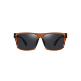 Brown Round Frame Grey Lens Polarized Sunglasses UV 400 Protection 棕色圓框灰色鏡片偏光太陽眼鏡 KCSG2259