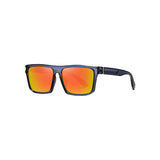 Blue Round Frame Red Lens Polarized Sunglasses 藍色圓框紅色鏡片偏光太陽眼鏡 KCSG2260