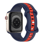 Midnight Blue and Red Silicone Apple Watch Band 午夜藍紅矽膠 Apple 錶帶 KCWATCH1261