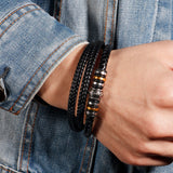 Black Ethnic Woven Bracelet (Circumference 21cm) 黑色民族風編織手鍊 (鍊長 21cm) KJBR16264