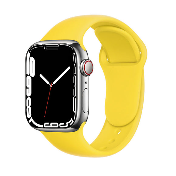 Yellow Silicone Apple Watch Band 黃色矽膠 Apple 錶帶 KCWATCH1270