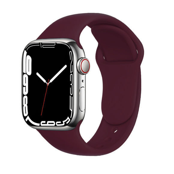Burgundy Silicone Apple Watch Band 酒紅色矽膠 Apple 錶帶 KCWATCH1274