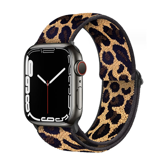 Leopard Print Nylon Braided Apple Watch Band 豹紋尼龍編織 Apple 錶帶 KCWATCH1278