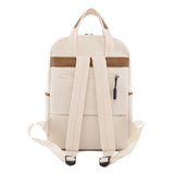 Laptop Off White Backpack Purse for Women, 13.3 Inch Computer Business Stylish Off White Backpacks 女士筆記本電腦米白色背包錢包，13.3 英寸電腦商務時尚米白色背包 KCBAG2228