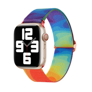 Rainbow Printed Nylon Apple Watch Band 彩虹尼龍彩繪 Apple 錶帶 KCWATCH1283