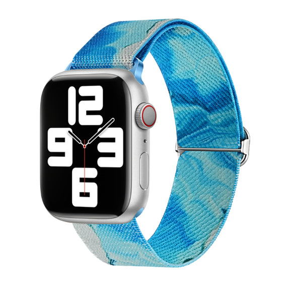 Ocean Blue Printed Nylon Apple Watch Band 海洋藍尼龍彩繪 Apple 錶帶 KCWATCH1287
