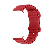 Red Silicone Apple Watch Band 紅色矽膠 Apple 錶帶 KCWATCH1289