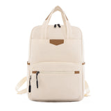 Laptop Off White Backpack Purse for Women, 13.3 Inch Computer Business Stylish Off White Backpacks 女士筆記本電腦米白色背包錢包，13.3 英寸電腦商務時尚米白色背包 KCBAG2228
