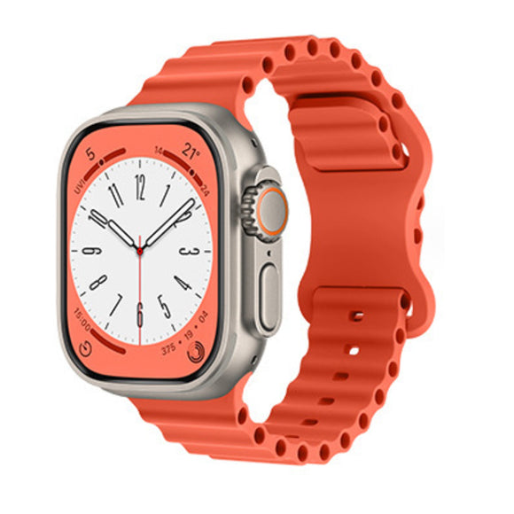 Orange Silicone Apple Watch Band 橙色矽膠 Apple 錶帶 KCWATCH1292