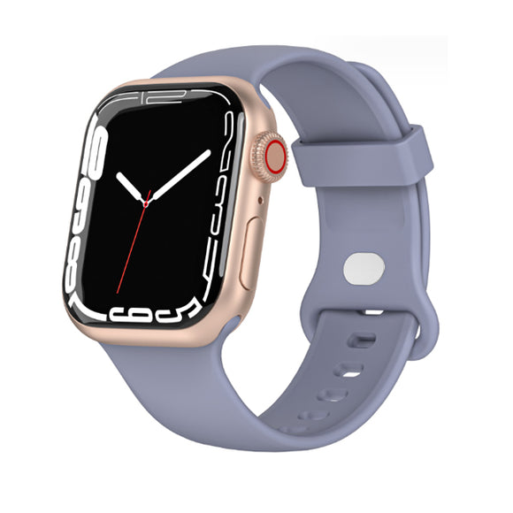 Blue Grey Silicone Apple Watch Band 藍灰矽膠 Apple 錶帶 KCWATCH1299