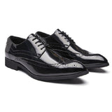 馬多克斯漆皮雕花鞋 / Maddox Patent Leather Brogue Shoes KN25037