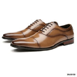 比安科真皮三接頭皮鞋  Bianco Leather Cap Toe Shoes KN25041