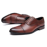 卡姆登真皮三接頭商務鞋 / Camden Leather Cap Toe Business Shoes KN25024