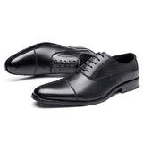 霍克利真皮三接頭商務鞋 / Hawkley Leather Cap Toe Business Shoes KN25023