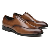 布朗普頓雕花真皮牛津皮鞋 / Brompton Brogue Leather Oxford Shoes KN25028