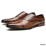 薩貝爾真皮三接頭皮鞋  Sabel Leather Cap Toe Shoes KN25040