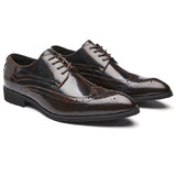 安德森漆皮雕花鞋 / Anderson Patent Leather Brogue Shoes KN25038