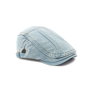 Light Blue Denim Beret Hat 淺藍色牛仔貝雷帽 KCHT2437