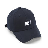 Number 1987 Embroidery Blue Baseball Cap 數字1987刺繡藍色棒球帽 KCHT2373