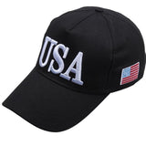 USA Embroidery Black Adjustable Baseball Cap 美國刺繡黑色可調節棒球帽 KCHT2382