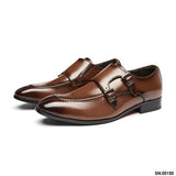 卡內爾真皮英式孟克鞋 / Carnell Leather Monk Strap Shoes KN25003
